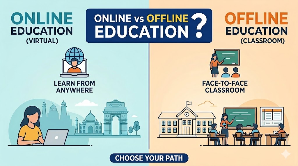 Online vs Offline Education in India: Which Is Better? online vs offline education in india