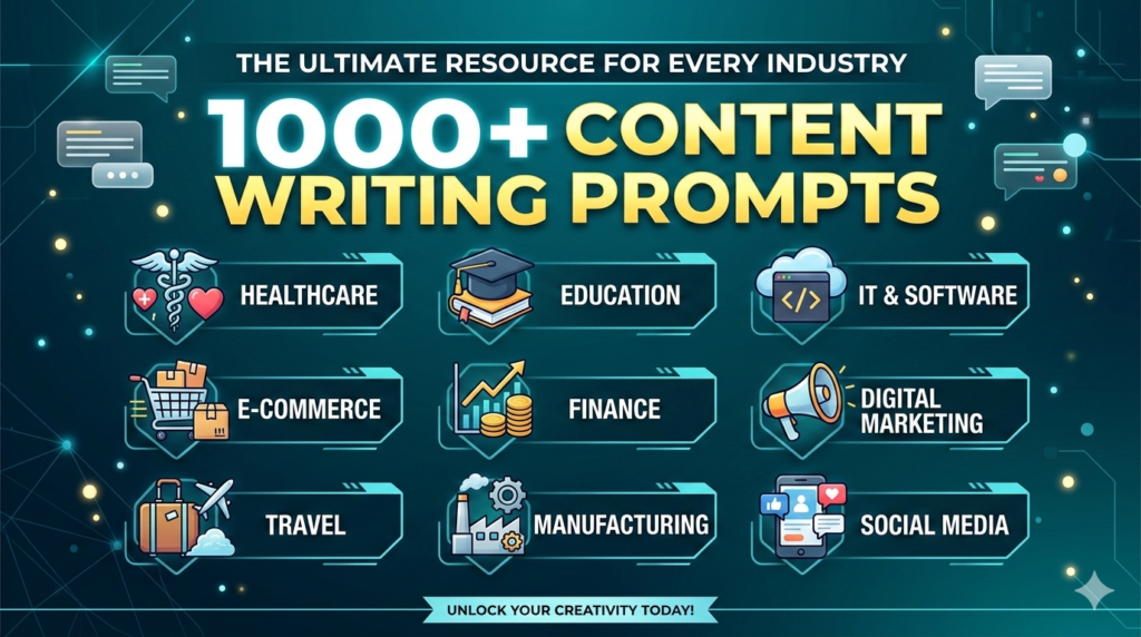 content writing prompts for every industry