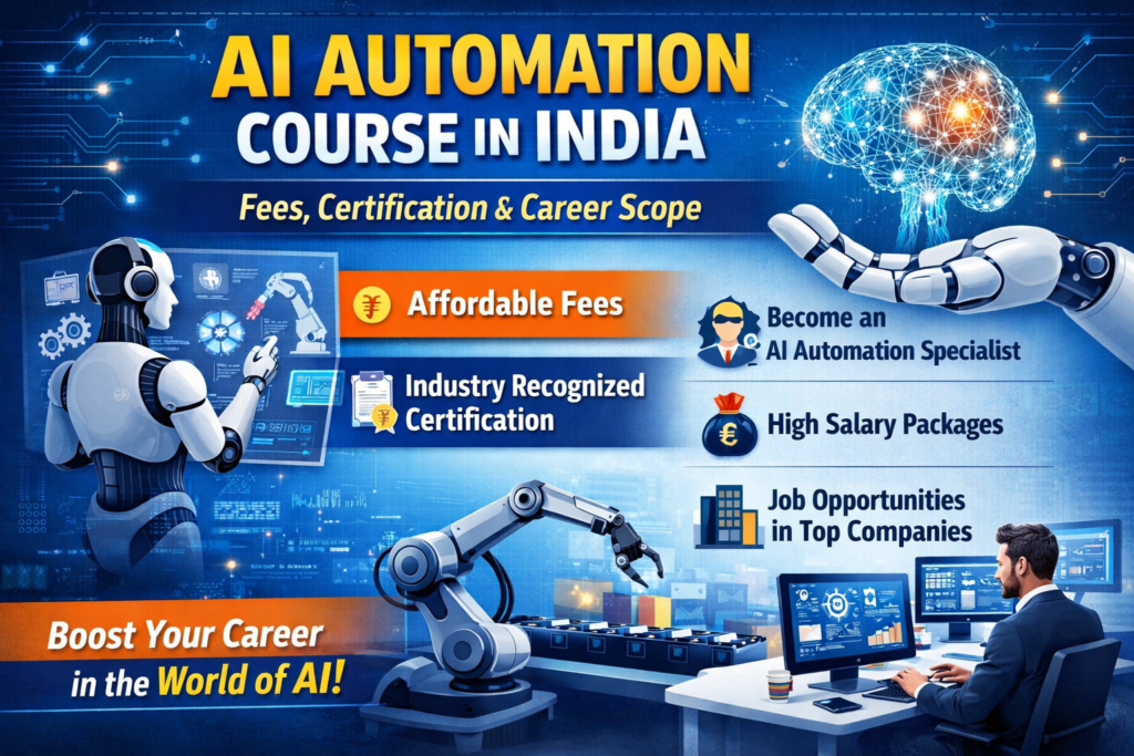 AI Automation Course in India – Fees, Certification & Career Scope