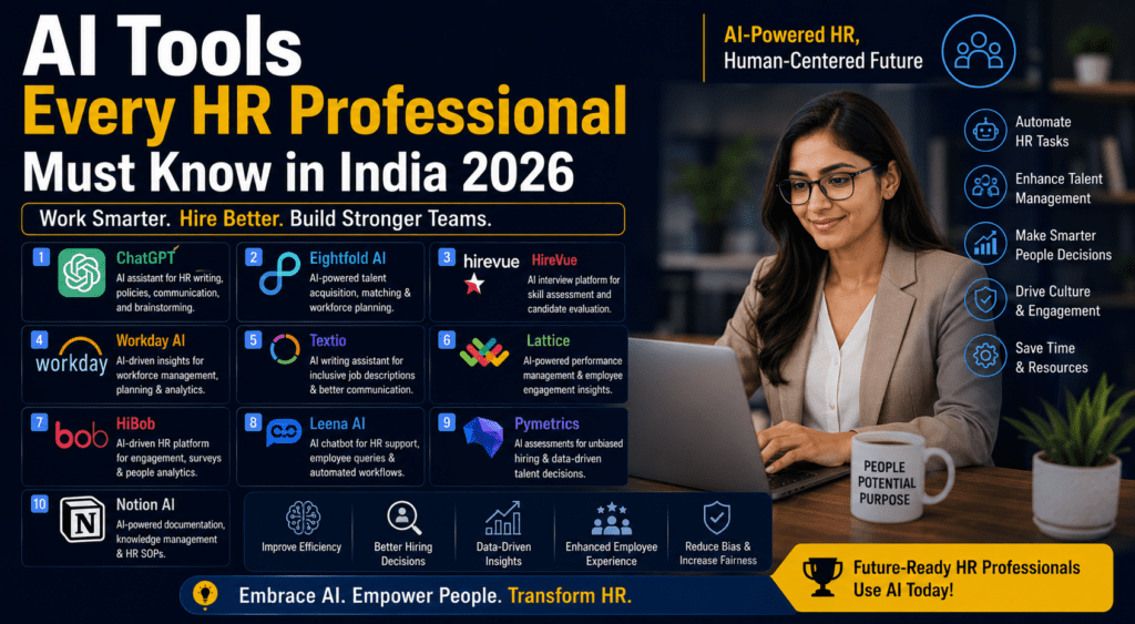 AI Tools Every HR Professional Must Know in India 2026