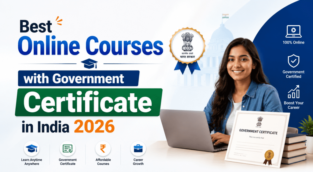 Best Online Courses with Government Certificate in India 2026