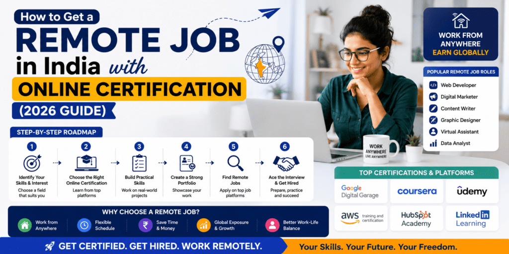 How to Get a Remote Job in India with Online Certification (2026 Guide)