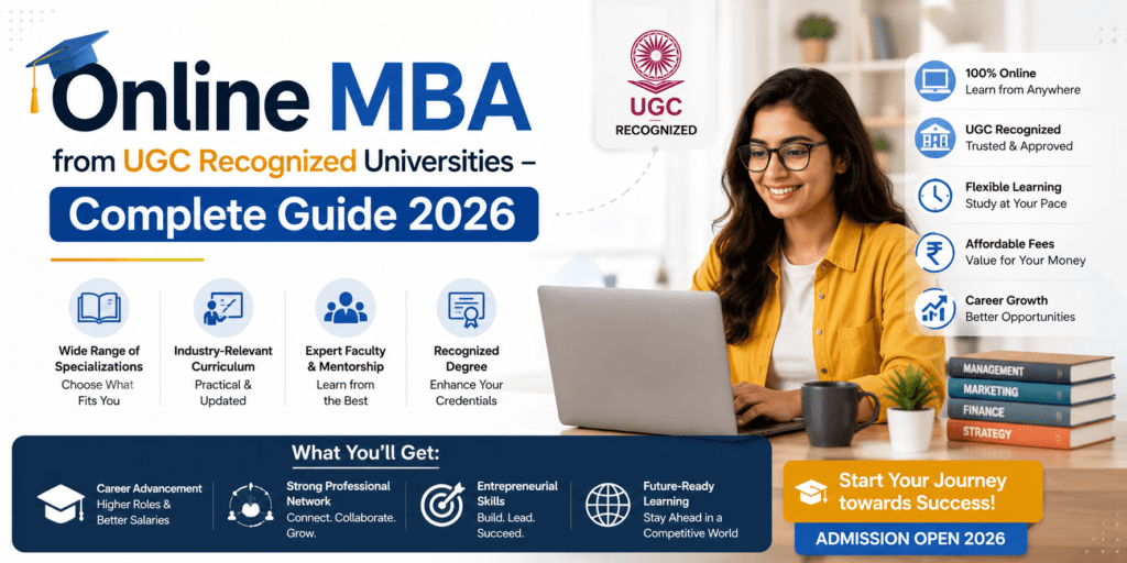 Online MBA from UGC Recognized Universities – Complete Guide 2026