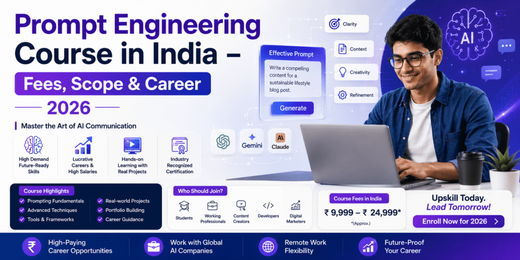 Prompt Engineering Course in India – Fees, Scope & Career 2026