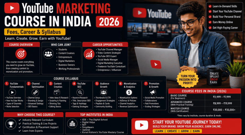 YouTube marketing course in India