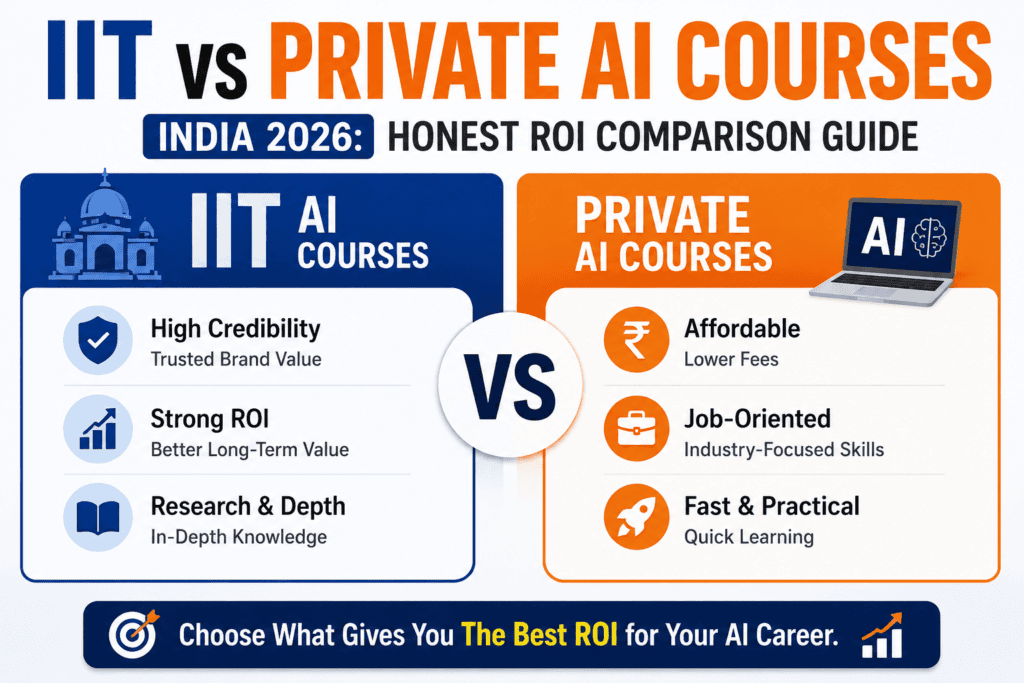 IIT vs Private AI Courses ROI Guide