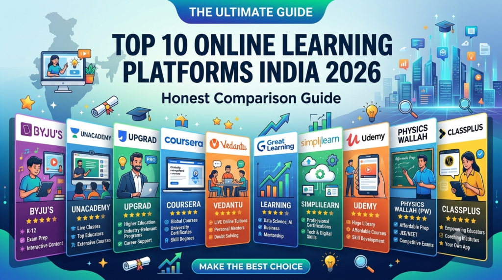 Top 10 Online Learning Platforms India 2026
